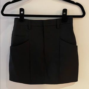 Isabel Marant Black Mini Tailored Skirt